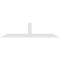 Ekena Millwork Portland Architectural Grade PVC Gable Bracket, 108"W x 27"H x 6"D x 6"F, 6/12 Pitch GBP108X27X0606POR00 - alternate 2
